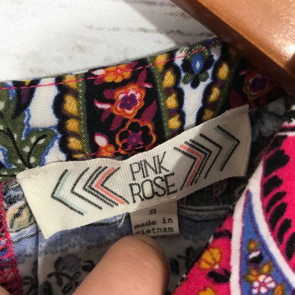 PINK ROSE ROMPER SIZE SMALL - Picture 4 of 6